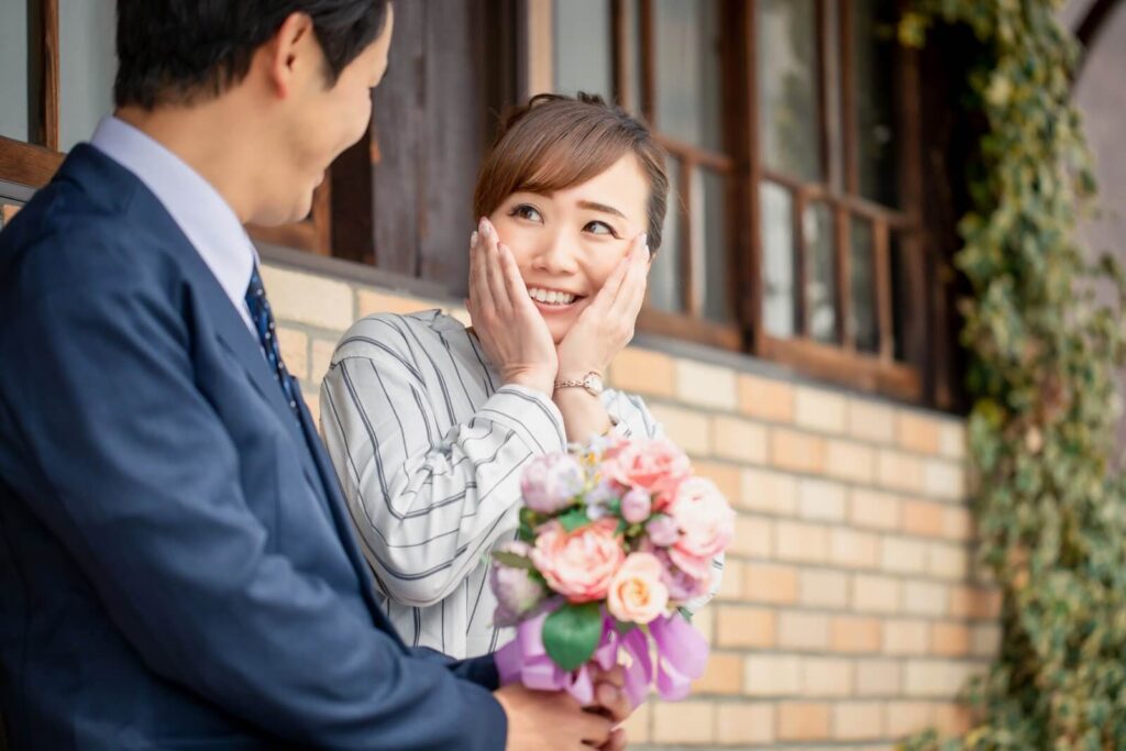 花の種類にもこだわる