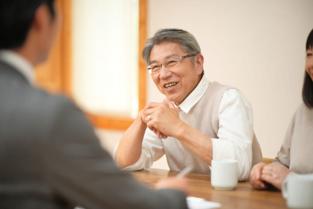 結婚挨拶の様子